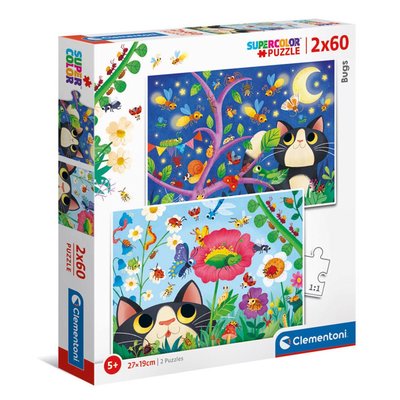 Bugs Supercolor Clementoni 21618 Casse-têtes 2 x 60 morceaux