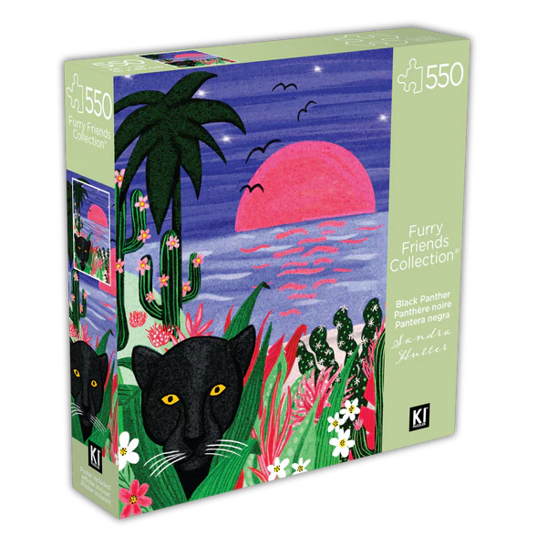 Furry Friends Collection : Panthère noire Casse-tête KI Puzzle 550 Morceaux