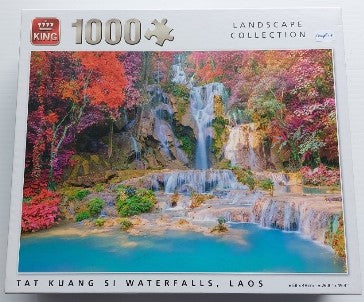 Tat Kuang Si Waterfalls, Laos KING Casse-tête 1000 morceaux
