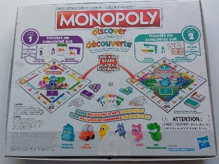 Monopoly découverte discover HASBRO PARKER BROTHER 4 ans et plus