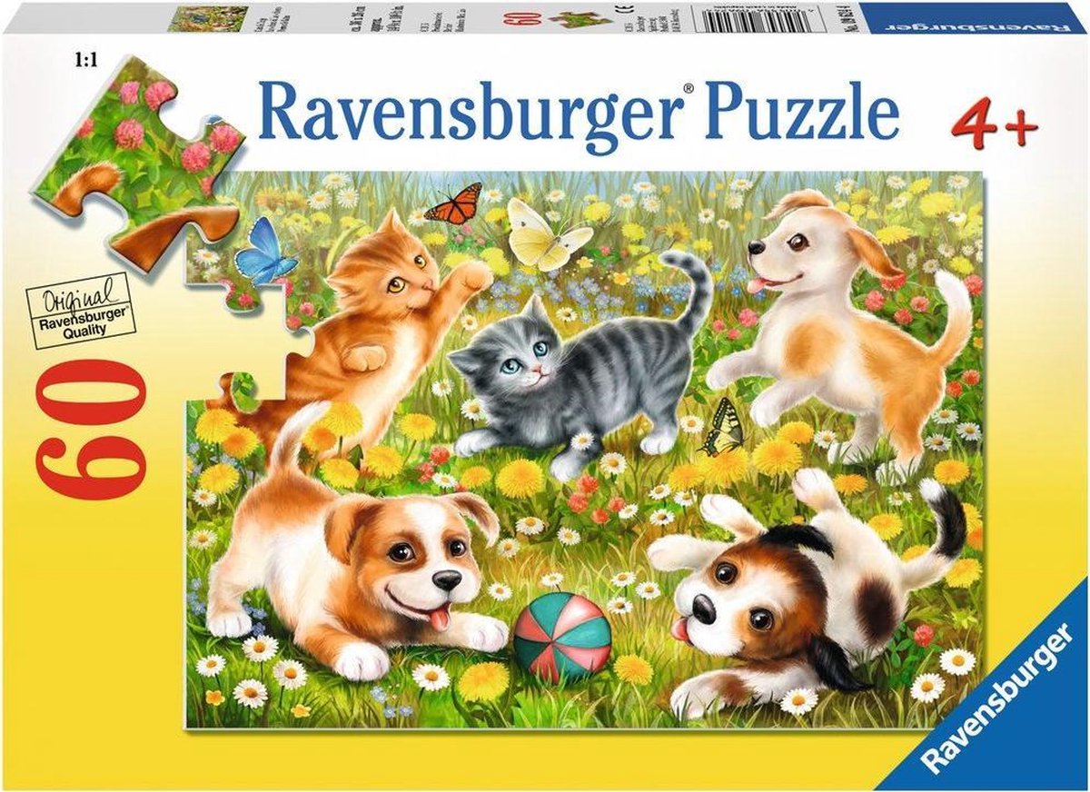Les chats et les chiens 096244 Ravensburger Casse-tête 60 morceaux