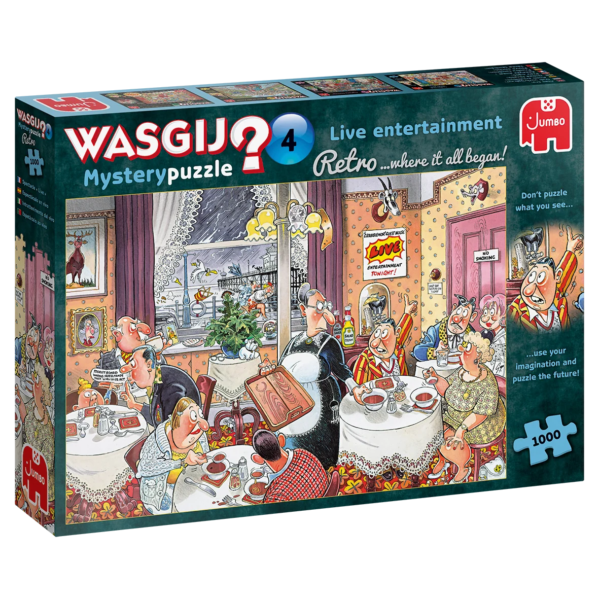 Mystery 4 Retro Live entertainment Wasgij 19177 Casse-tête 1000 morceaux