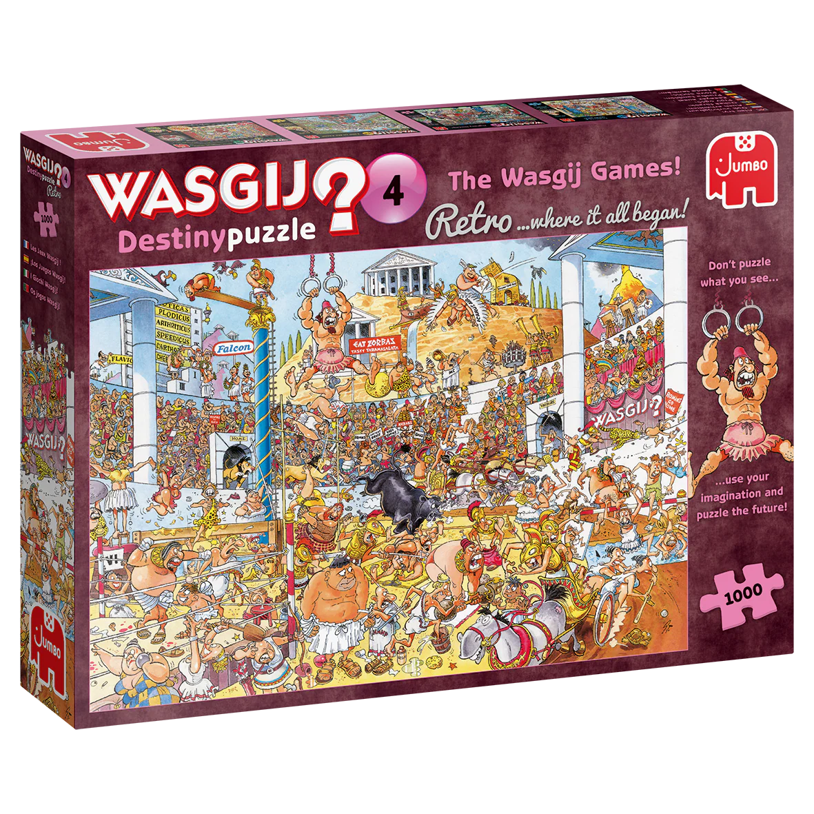 Destiny 4 Retro Odyssée Olympique Wasgij 01991 Casse-tête 1000 morceaux