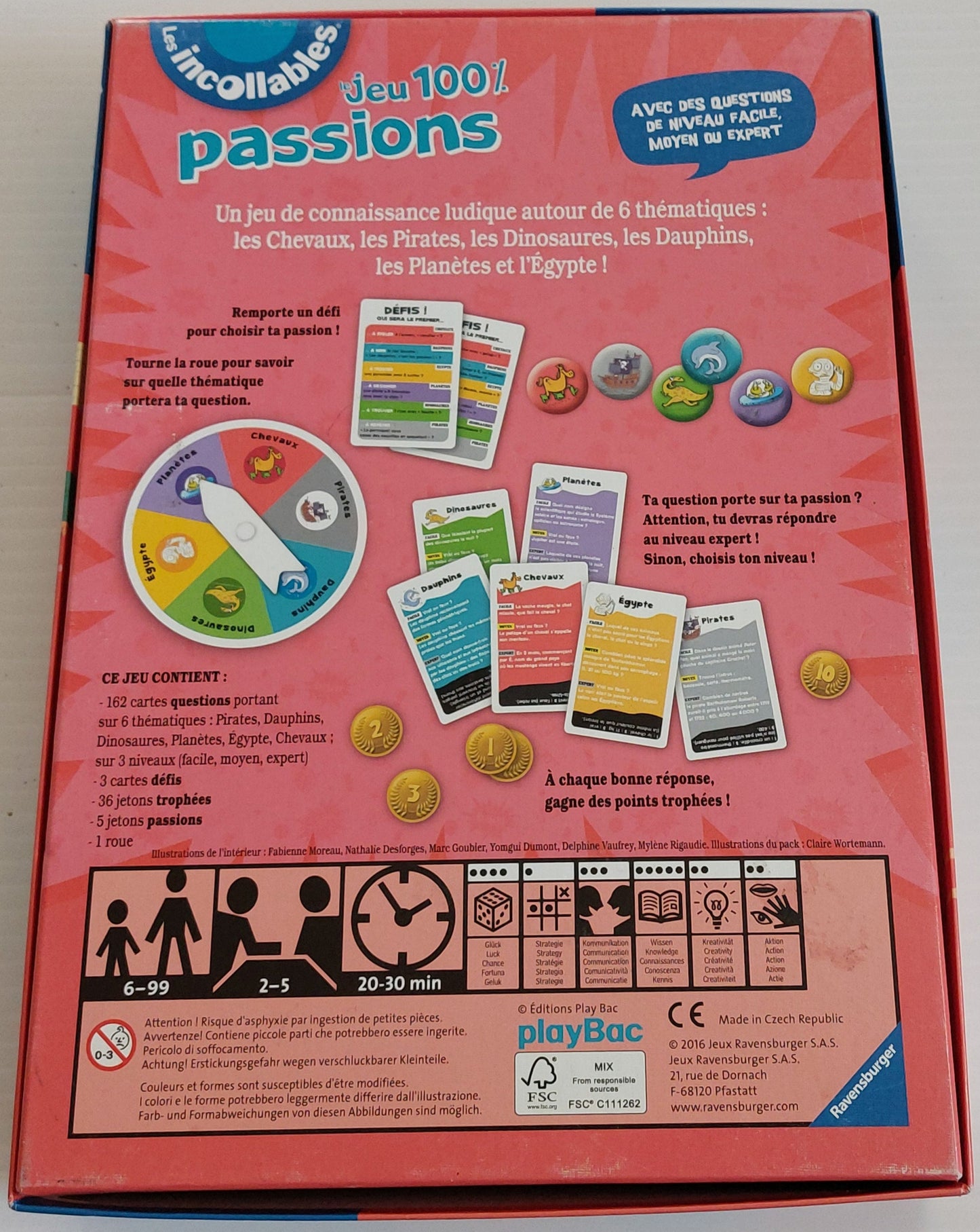Le jeu 100% passions RAVENSBURGER 266494 Jeux 6 ans et plus