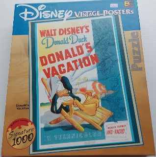 Disney Vintage Posters : Donald's Vacation Casse-tête 1000 morceaux