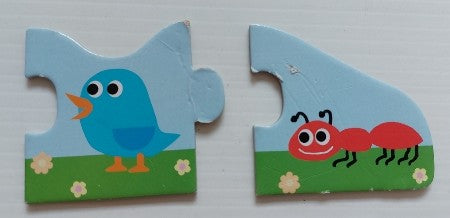 Cache-cache Puzzle Petits et grands DJECO DJ08167 Casse-tête 10 morceaux.