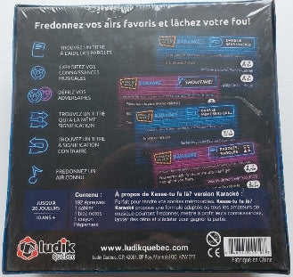 Kesse-tu fa là? Version karaoké Ludik Qc Jeux 10 ans et plus