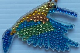 01 oiseau porte-clés, bird keychain