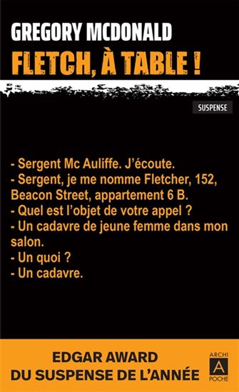 MCDONALD, G: Fletch, à table! ARCHI POCHE 9782377354764
