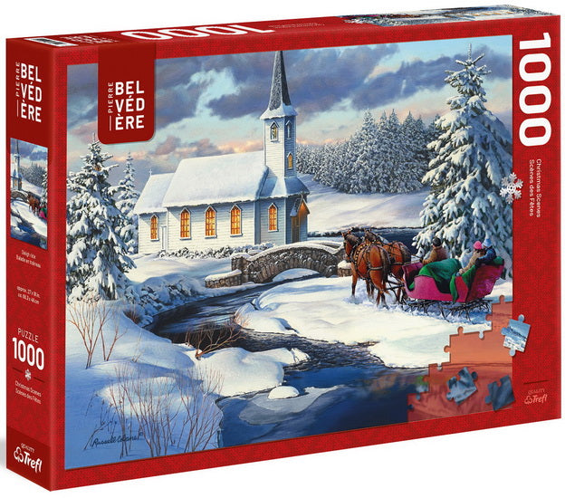 Balade en traîneau, Sleigh Ride Trefl 644900 Casse-tête 1000 morceaux