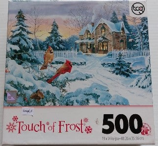 Souvenirs d'hiver et cardinaux rouges Touch of Frost Sure-Lox Casse-tête 500 morceaux