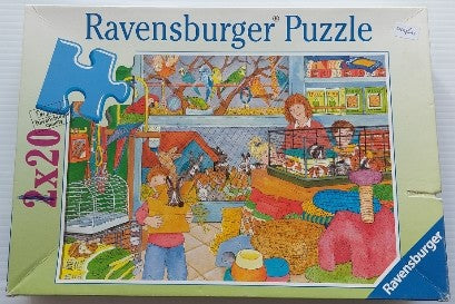 L'animalerie Ravensburger 090396 Casse-tête 2 x 20 morceaux