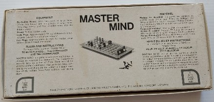 Master mind 1973 PARKER A231-12-04 Jeux 10 ans et plus