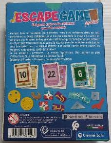 Escape Game pocket Clementoni Jeux 8 ans et +