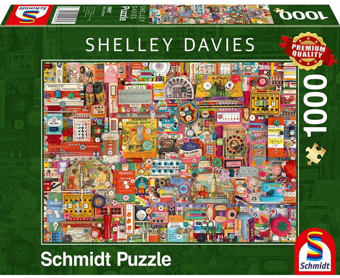 DAVIES, Shelley : Matériel vintage pour loisirs créatifs SCHMIDT 59697 Casse-tête 1000 morceaux