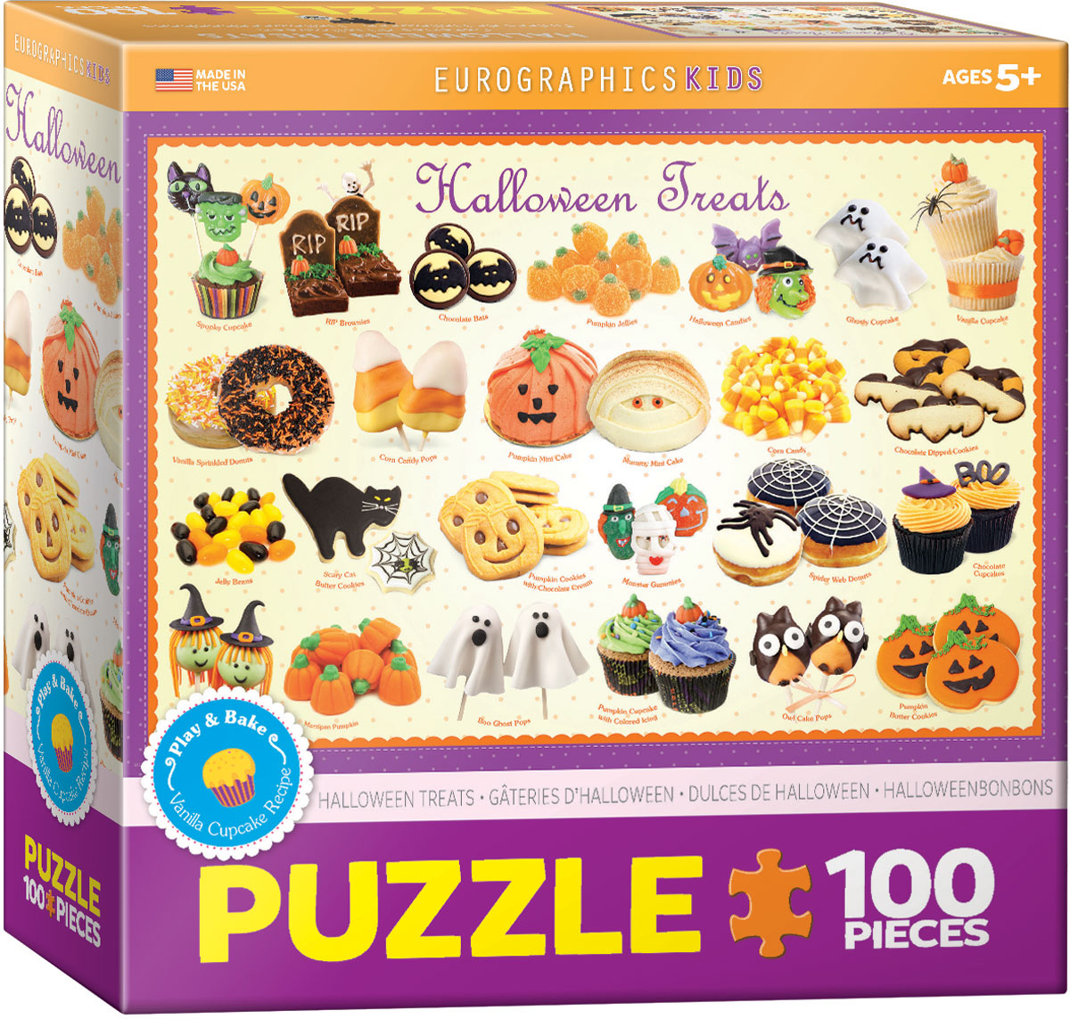 Gâteries d'Halloween Casse-tête 6100-0432 Eurographics Kids 100 morceaux