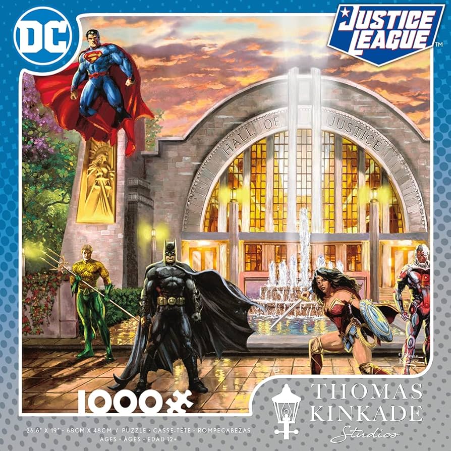 KINKADE, Thomas: Hall of Justice Justice League Ceaco 3154-8 Casse-tête 1000 morceaux