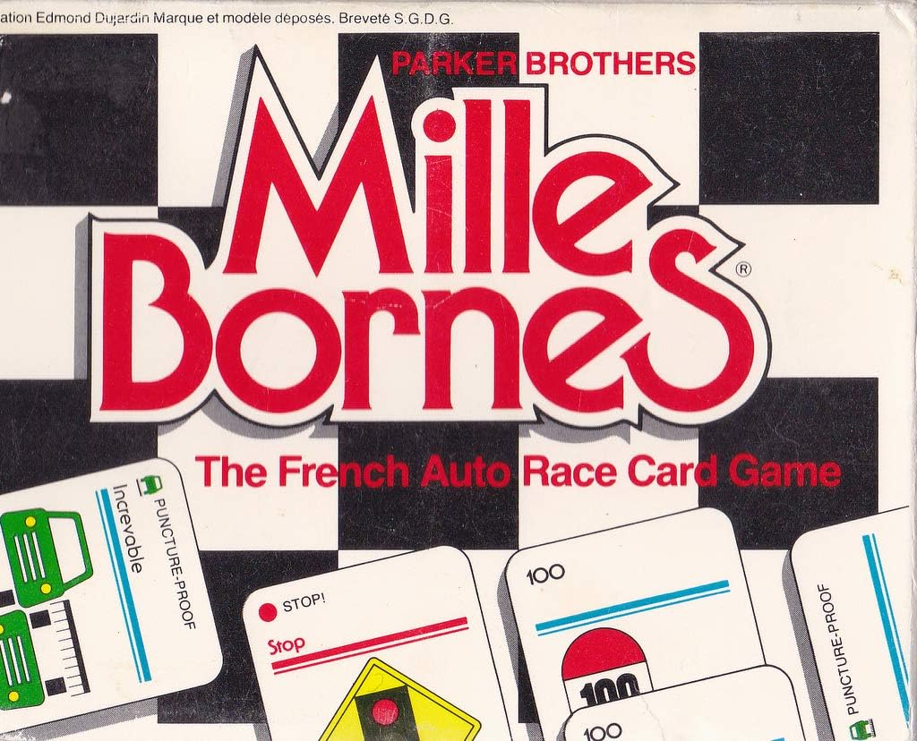 Mille Bornes: le jeu de cartes de course automobiles PARKER BROTHER A13 Jeu 8 ans et plus