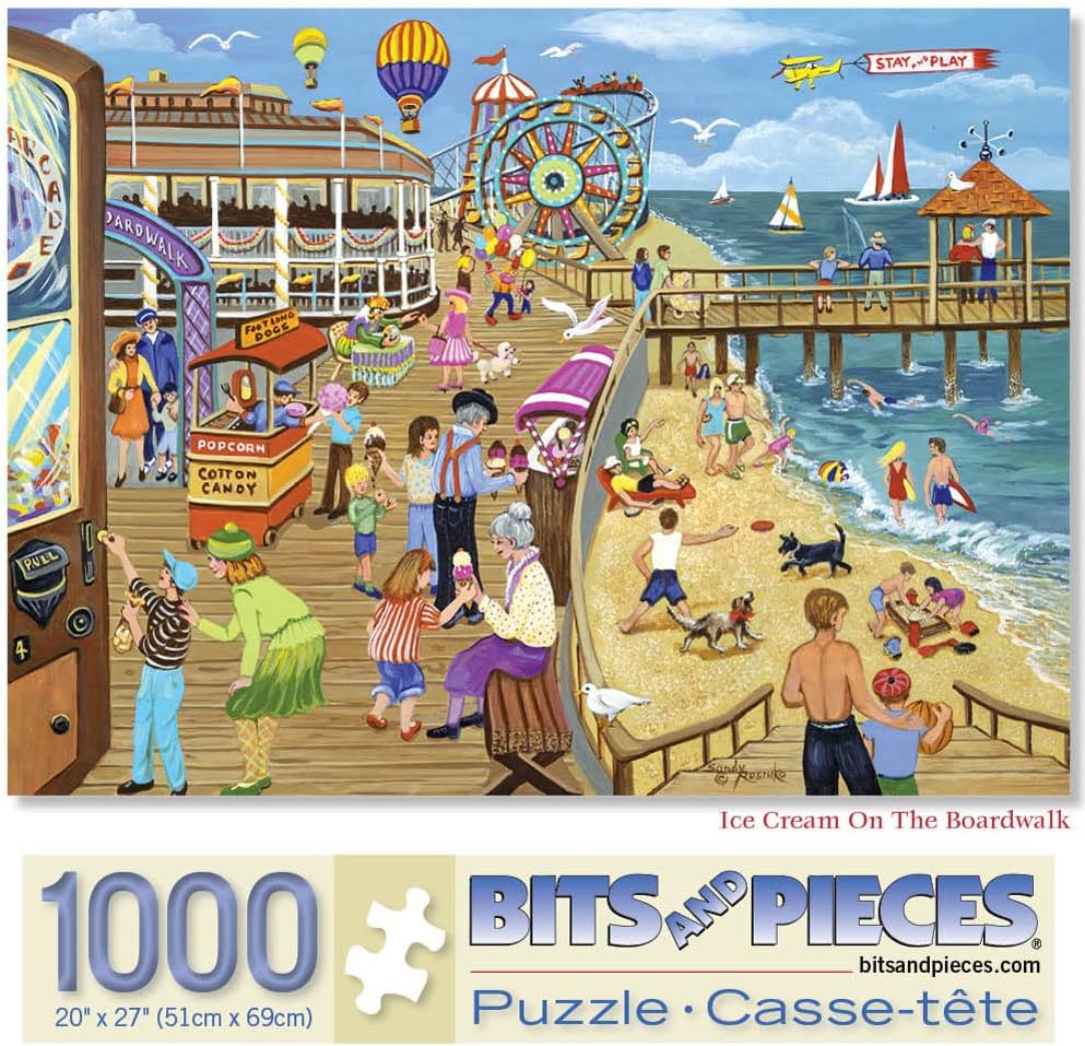 RUSINKO, Sandy: Ice Cream On the Boardwalk Bakery Bits and Pieces 49800 Casse-tête 1000 morceaux