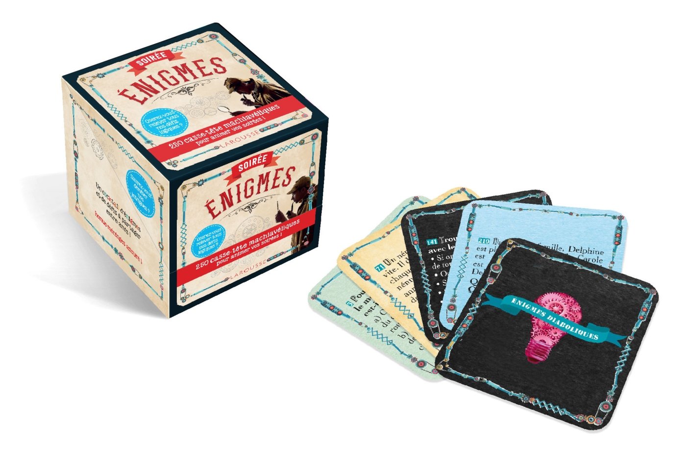 Soirée énigmes: 250 casse-têtes machiavéliques pour animer vos soirées ! LAROUSSE Jeux 7 ans et plus