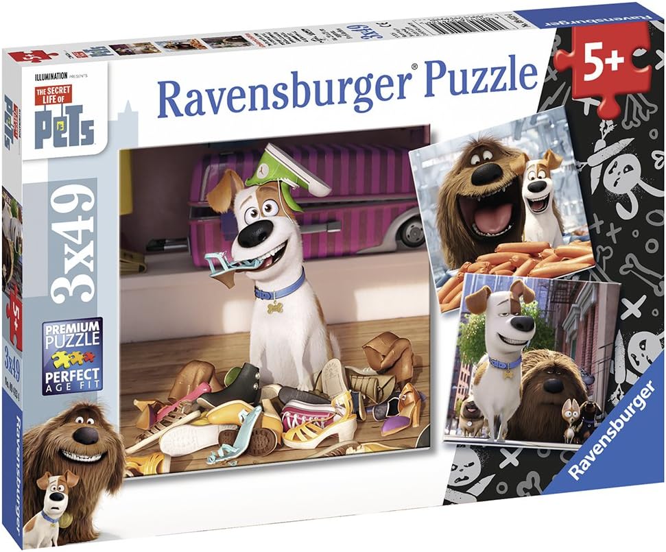 The Secret Life of Pets Ravensburger 094134 Casse-tête 3 x 49 morceaux