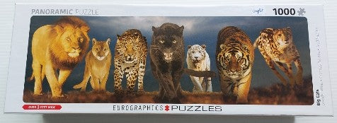 Grands félins Panoramic Eurographics 6010-0297 Casse-tête 1000 morceaux