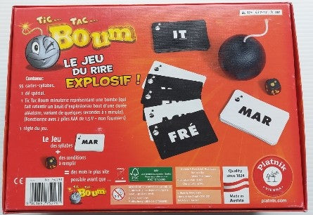 Tic Tac Boum 752261 Piatnik Jeux 12 ans et