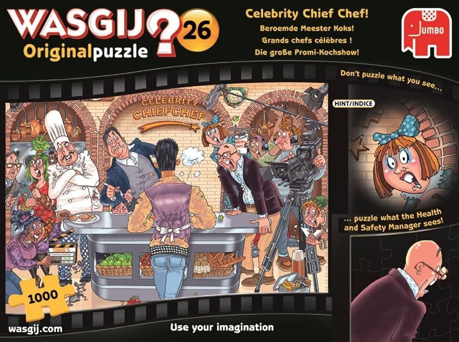 Wasgij Original 26 Grands chefs célèbres 19150 Casse-tête 1000 morceaux