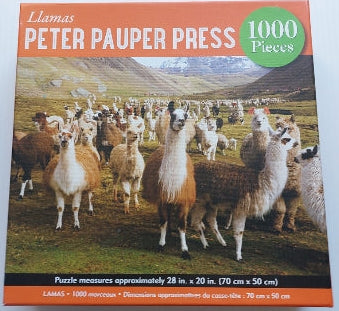 Llamas, Peter Pauper Press Casse-tête 1000 morceaux 9781441330611