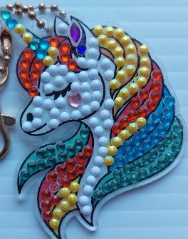 02 licorne porte-clé, unicorn keychain breloque