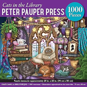 Cats in the Library, Peter Pauper Press Casse-tête 1000 morceaux 9781441345967