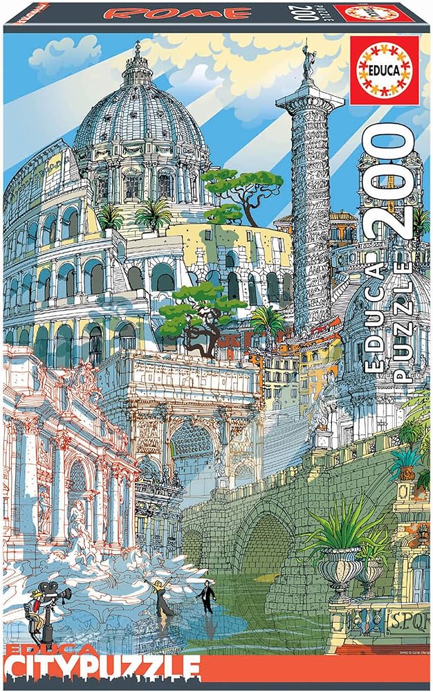 City puzzle : Rome EDUCA 18468 Casse-tête 200 morceaux