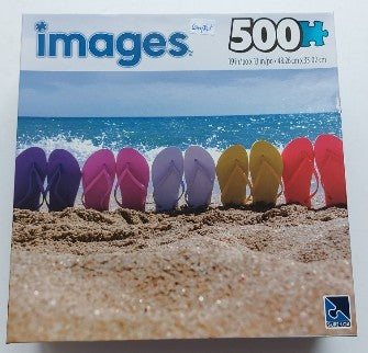 Arc-en-ciel à la plage Sure-Lox 43270-34 Casse-tête 500 morceaux