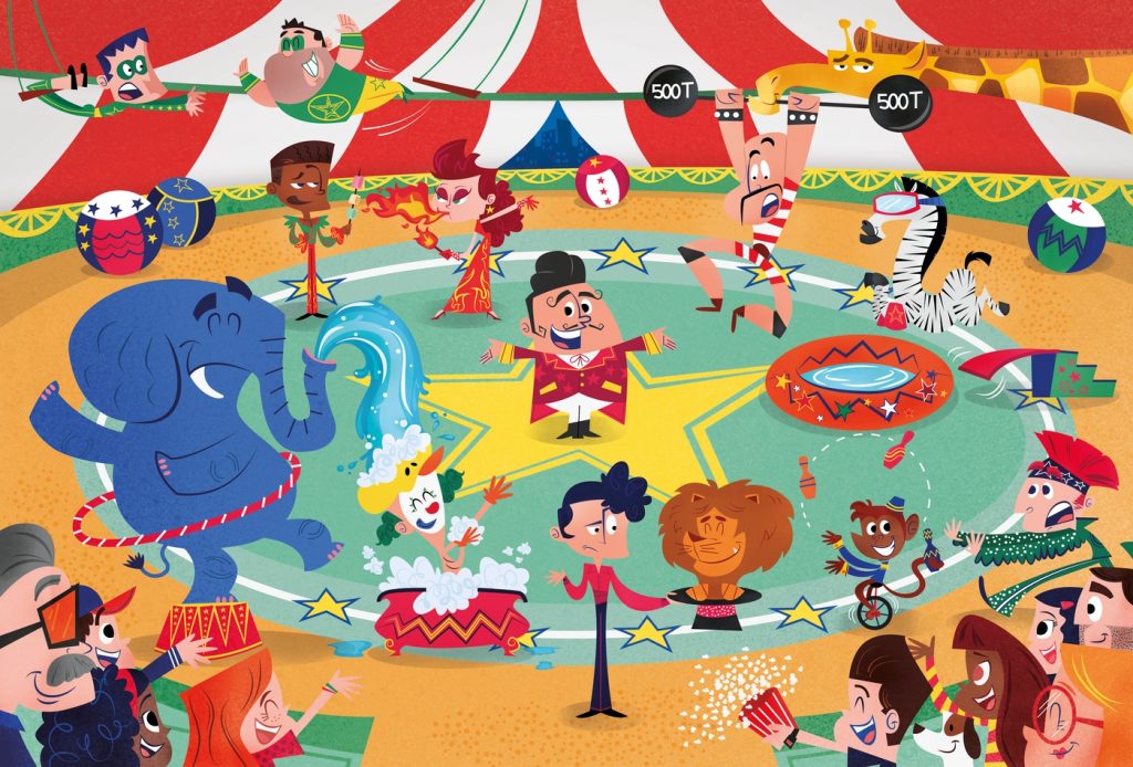 Crazy Circus CLEMENTONI 237333 Casse-tête 104 morceaux
