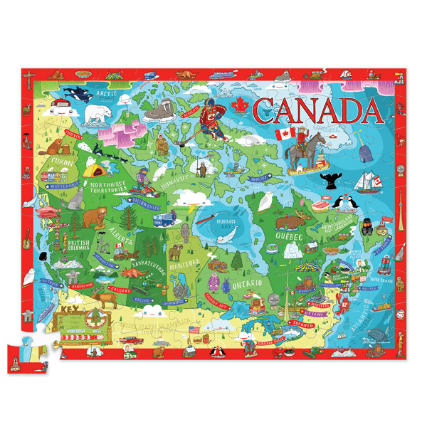 Discover Canada Crocodile Creek Casse-tête 100 morceaux