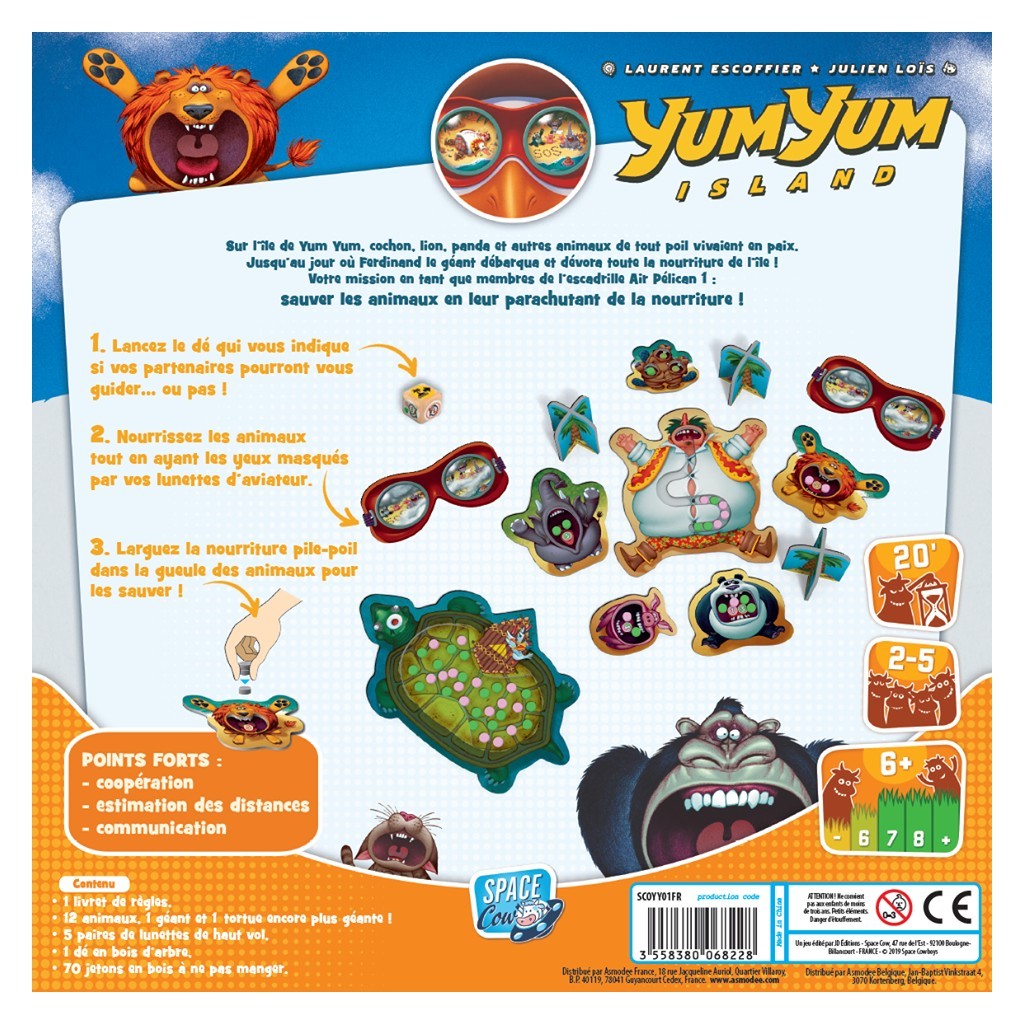 ESCPFFIER LOÏS: Yum Yum Island SPACE COW Jeux 6 ans +