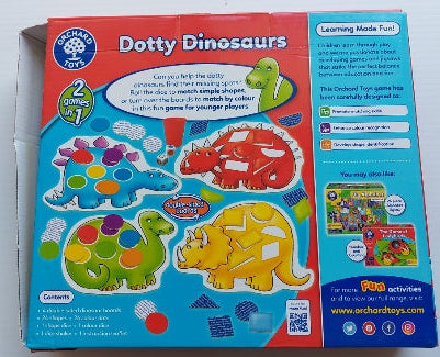 Dotty Dinosaurs ORCHARD TOYS Jeu 3 à 6 ans