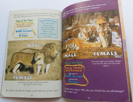 Who Would Win? Lion vs Tiger SCHOLASTIC 9780545175715