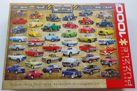 Pickup Truck Evolution Évolution de la camionnette Eurographics 6000-0681 Casse-tête 1000 morceaux