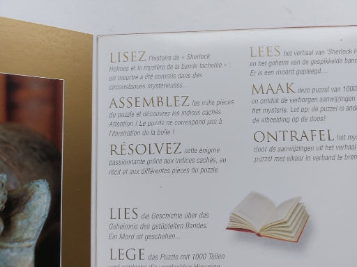 Sherlock Holmes 33123 BePuzzled Classics Casse-tête 1000 morceaux