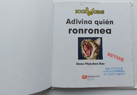 MEACHEN RAU, Dana : Adivina quien ronronea / Instrumentos de trabajo BOOK WORMS