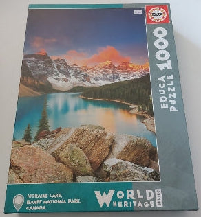 World Heritage : Moraine Lake, Banff National Park, Canada EDUCA 17739 Casse-Tête 1000 morceaux