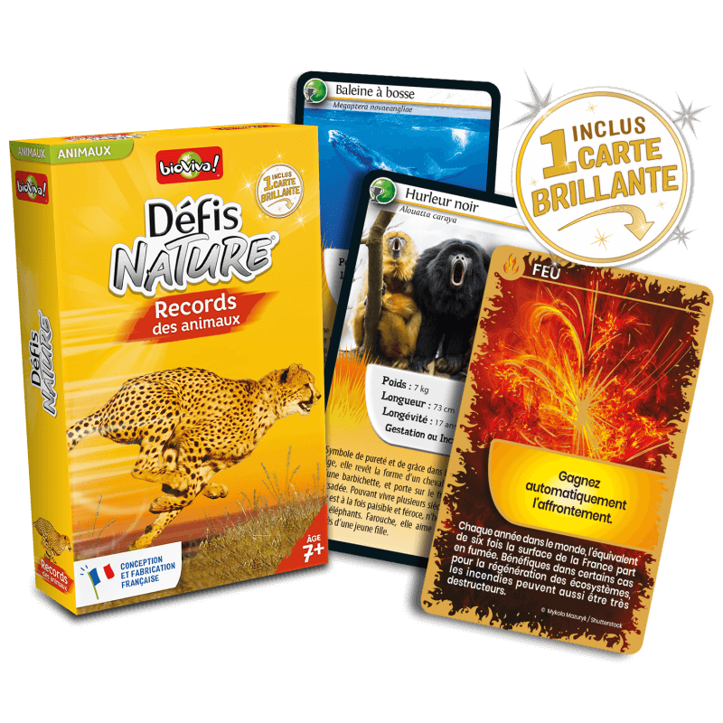 Défis nature : Records des animaux Savane BIOVIVA Jeu 7 ans et plus