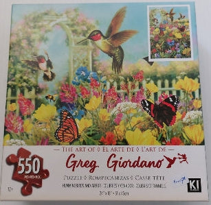 GIORDANO, G : Colibris et tonnelle KI PUZZLE Casse-tête 550 morceaux