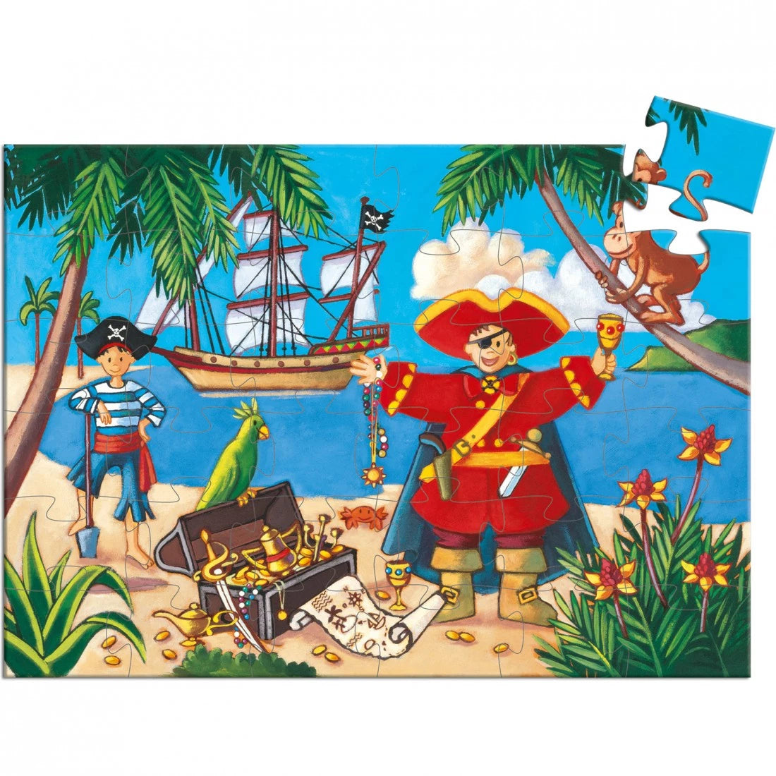 Le pirate et son trésor DJ07220 Djeco Casse-tête 36 morceaux