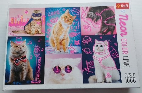 Super cats Neon Color Line TREFL 10581 Casse-tête 1000 morceaux
