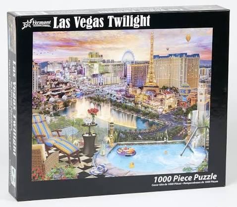 MACLEAN, David : Las Vegas Twilight VERMONT VC1176 Casse-tête 1000 morceaux