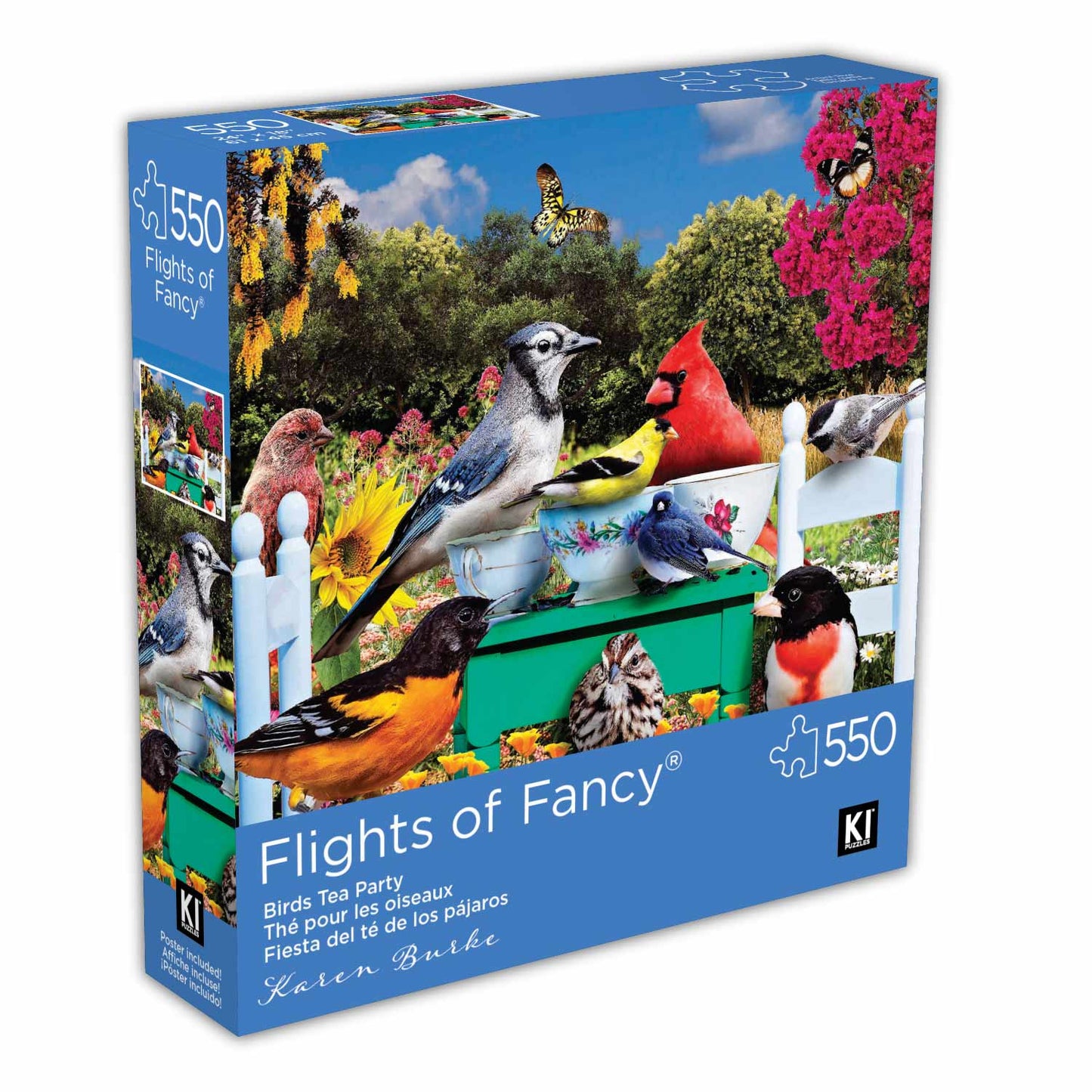 Thé pour les oiseaux Flights of Fancy Casse-tête KI Puzzle 550 morceaux