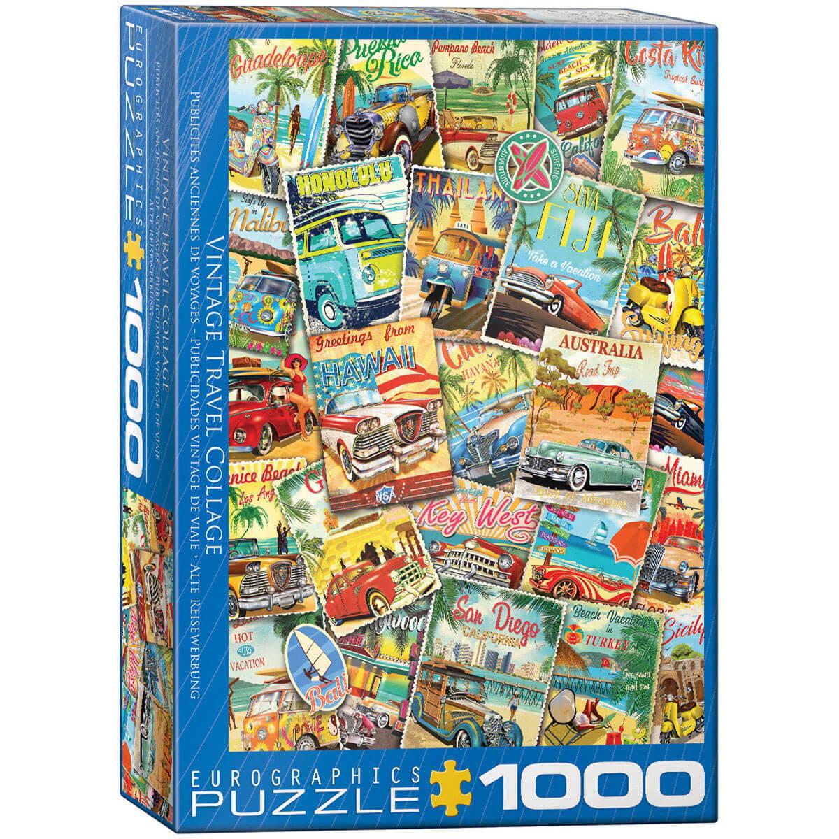 Publicités anciennes de voyages Eurographics 2147905 Casse-tête 1000 morceaux