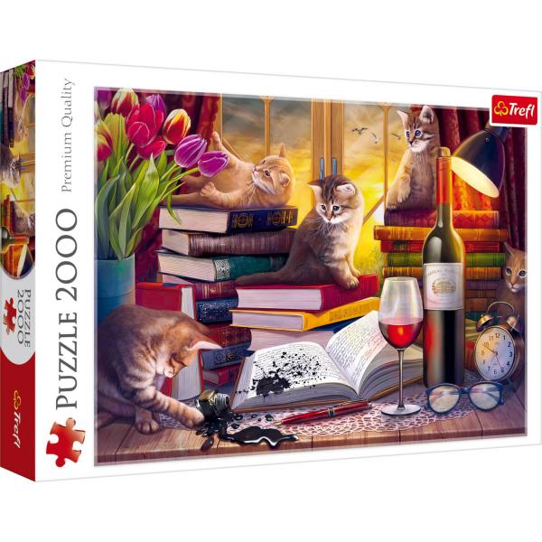 La soirée du chat TREFL 27126 Casse-tête 2000 morceaux
